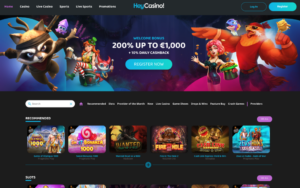 HeyCasino Front Page - MGA Casino utan Svensk Licens