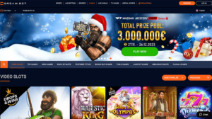 DreamBet Casino Front Page - Curacao Casinon Sverige